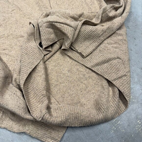 Lacoste Wool Mohair Angora Silk Cardigan Knit Sweater Beige Medium - Picture 7 of 8